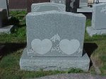 #102 - 2-6 Barre Gray - Two hearts with doves deign